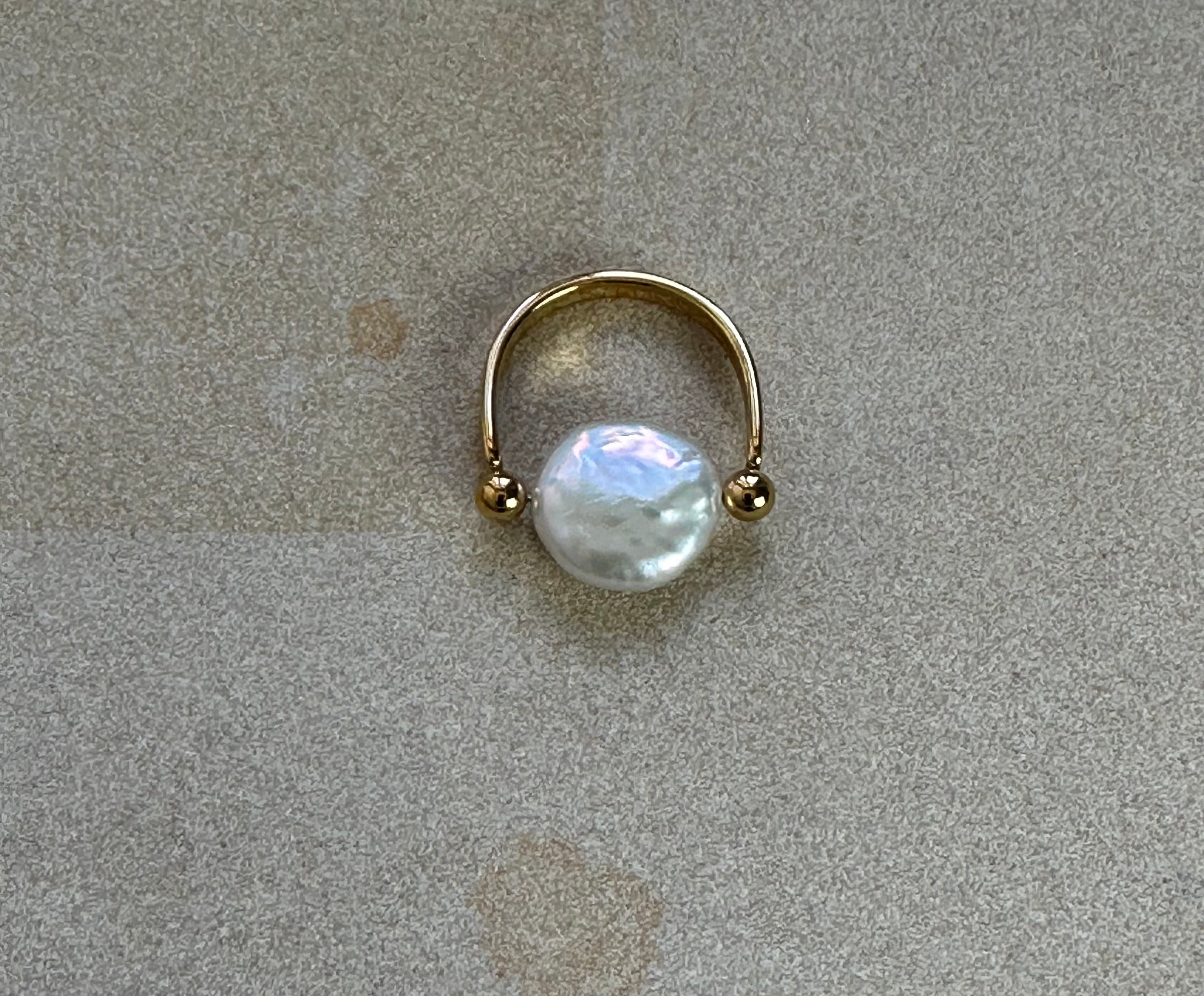 Moon Pearl Ring