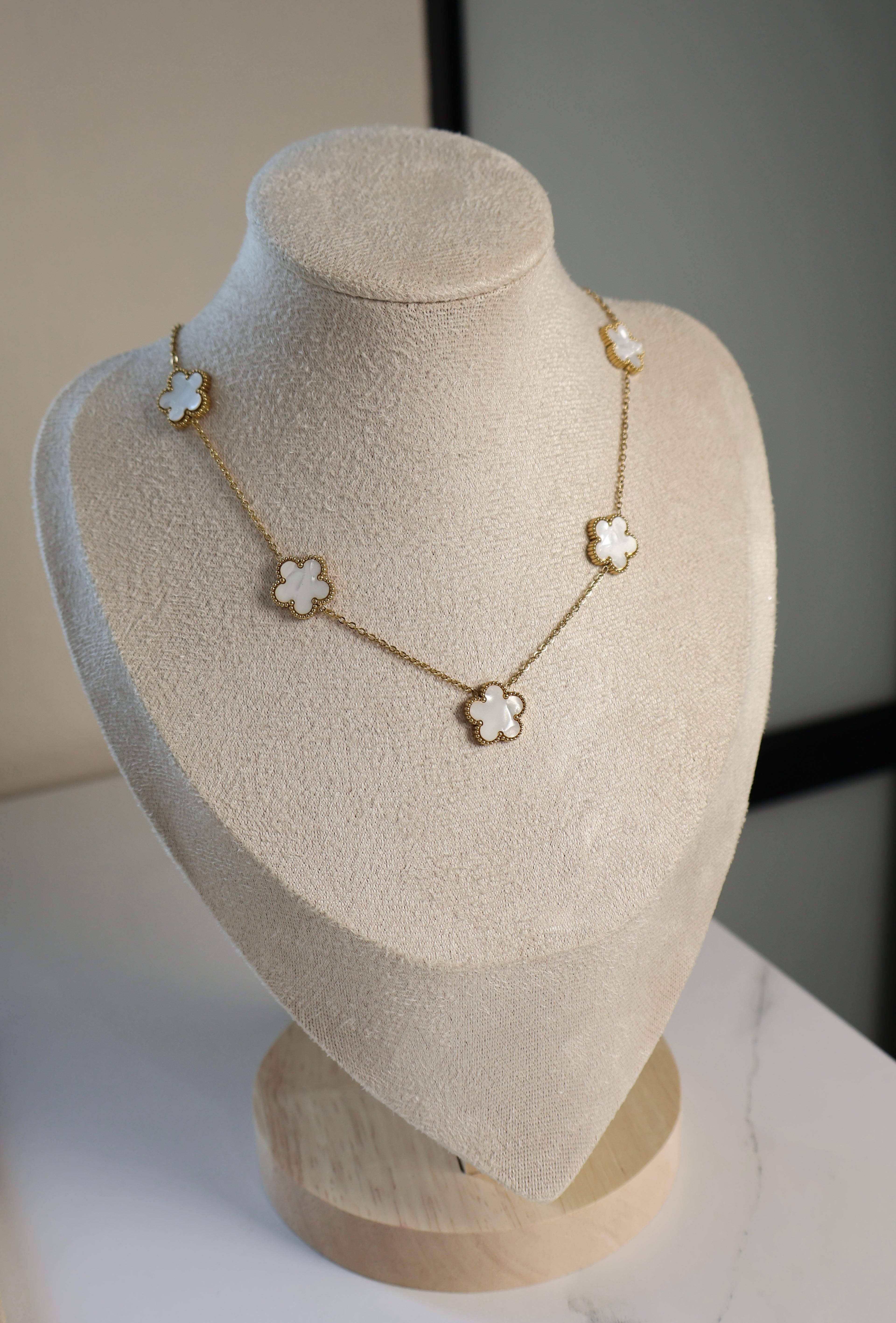 White Clover Necklace