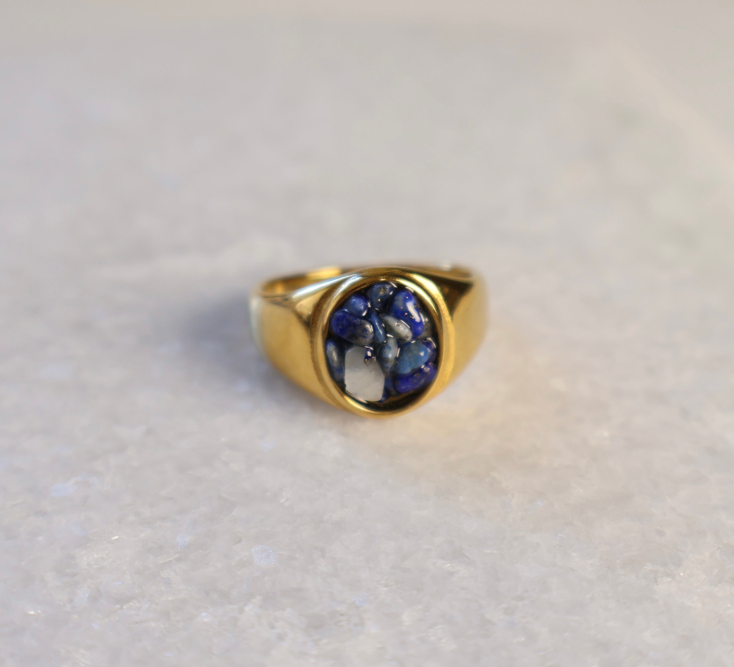 Pave Blue Ring