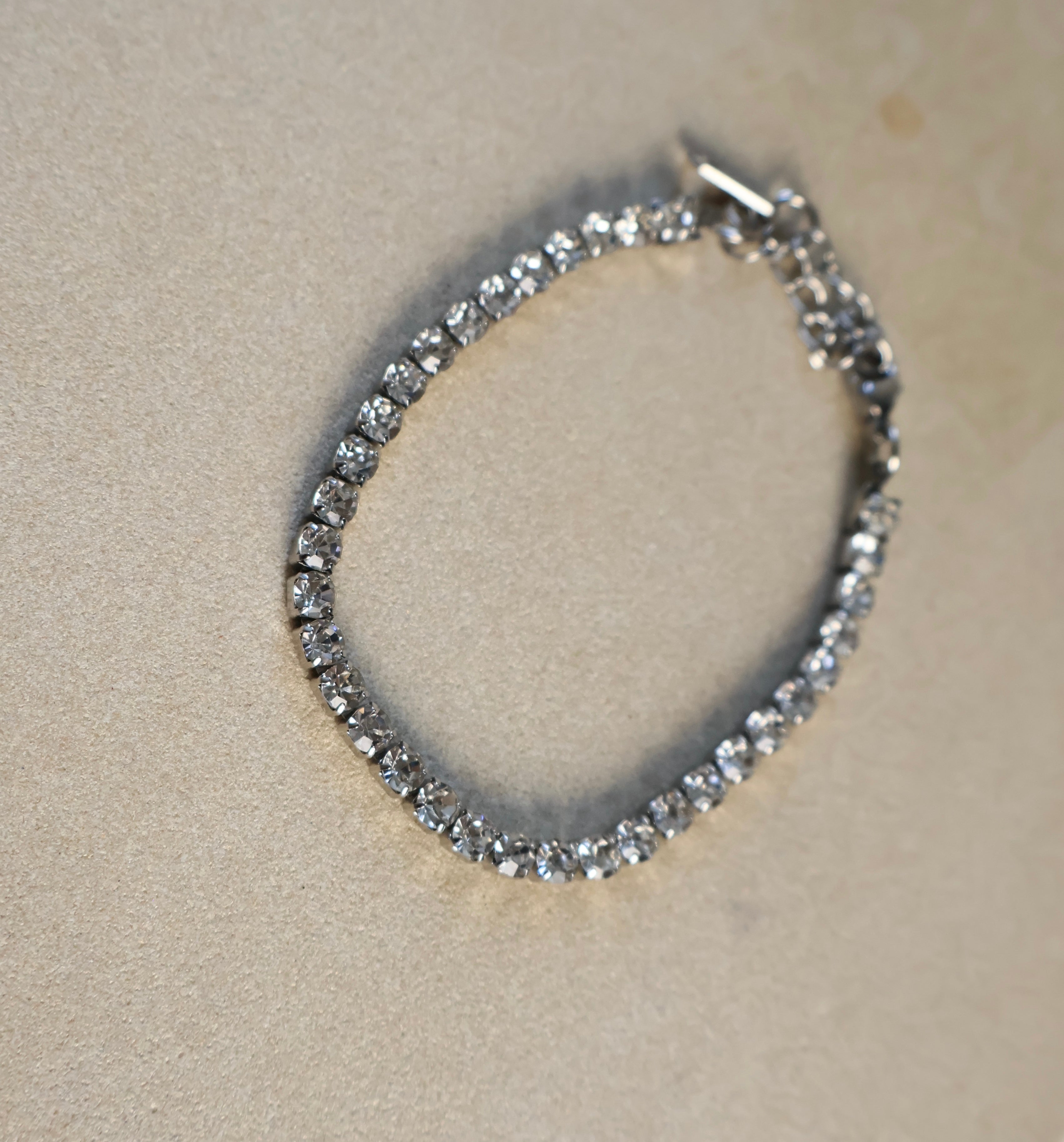 Tennis Chain Silver Bracelet