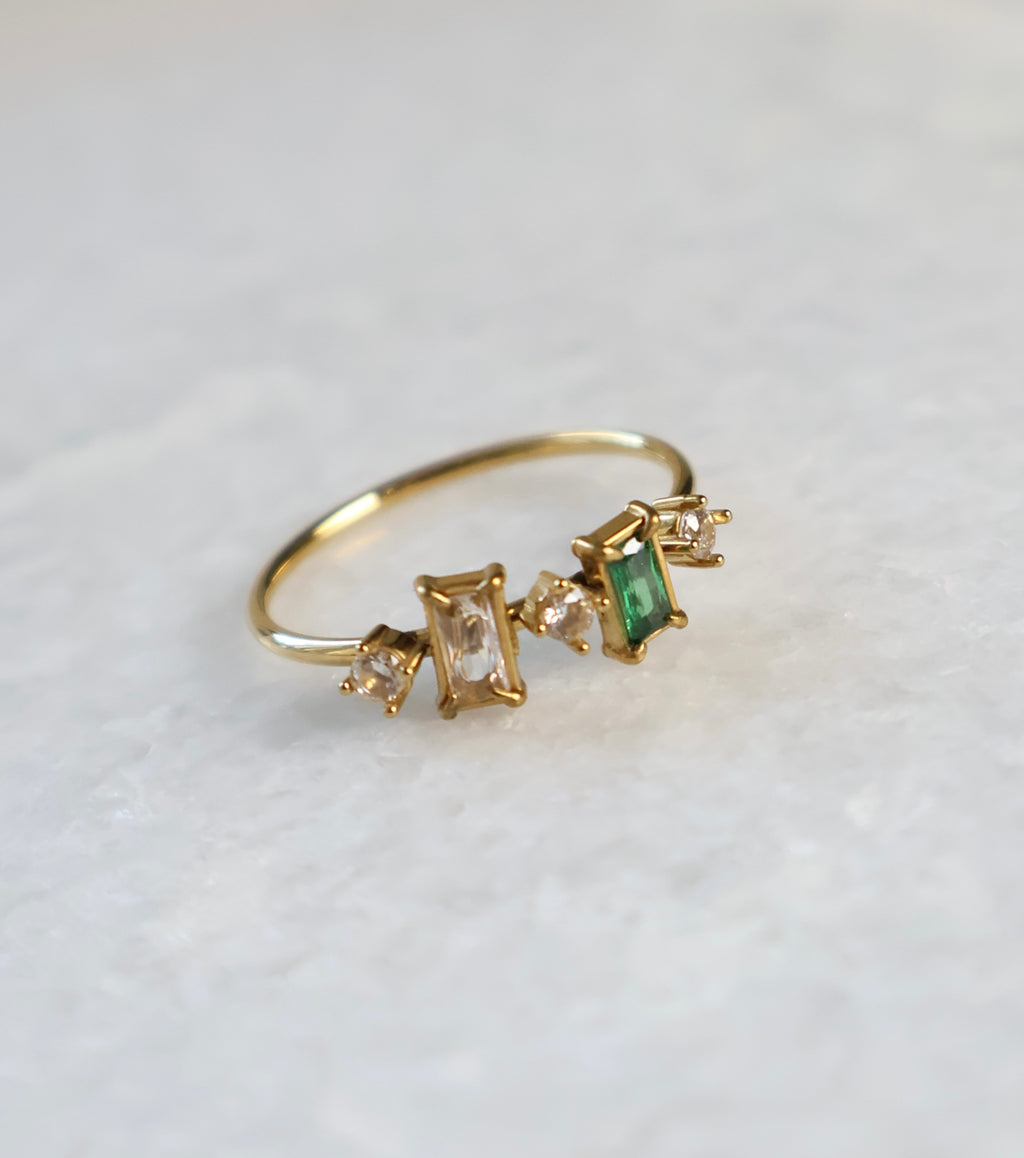 Green Céleste Ring