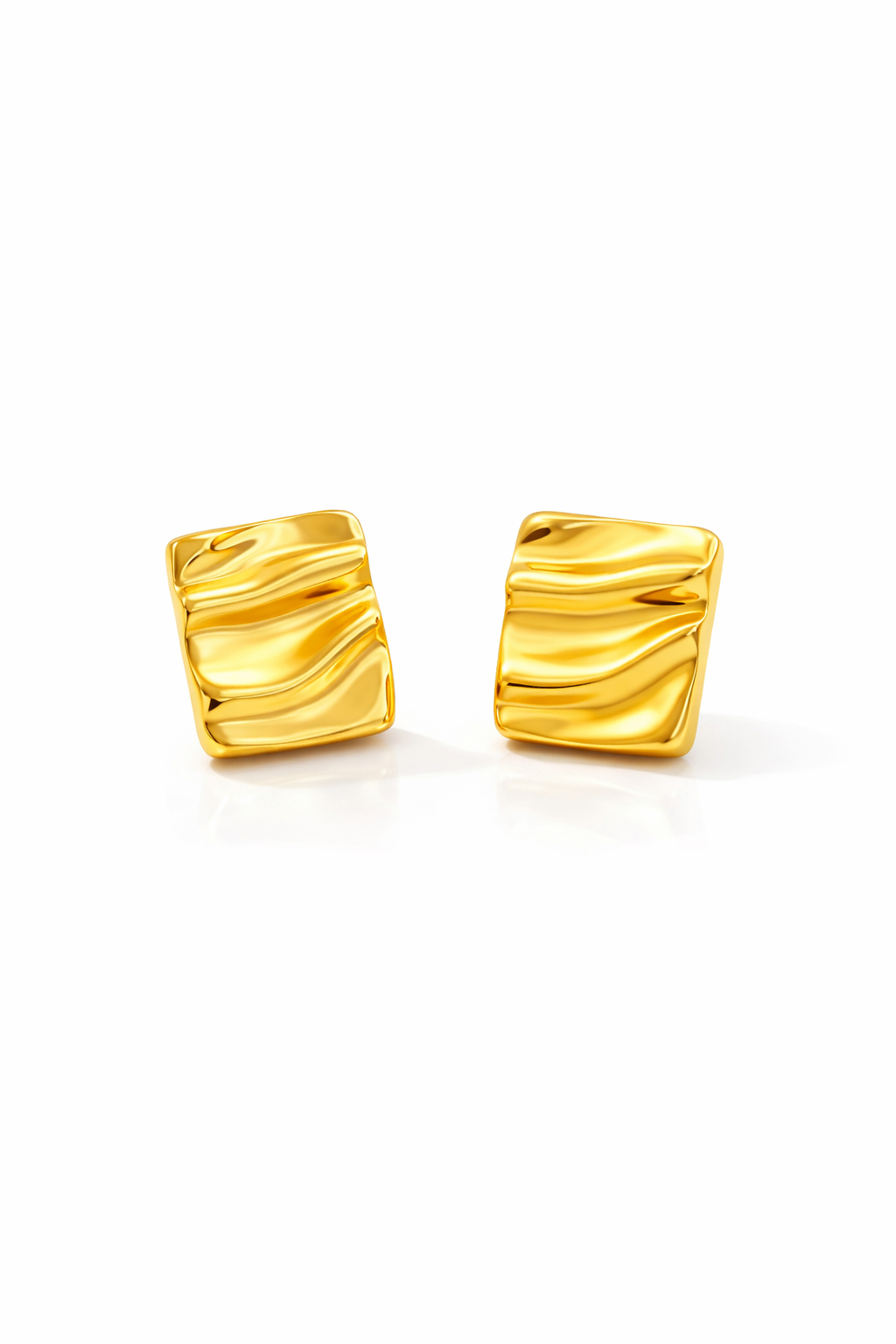 Sculpted Gold Earrings