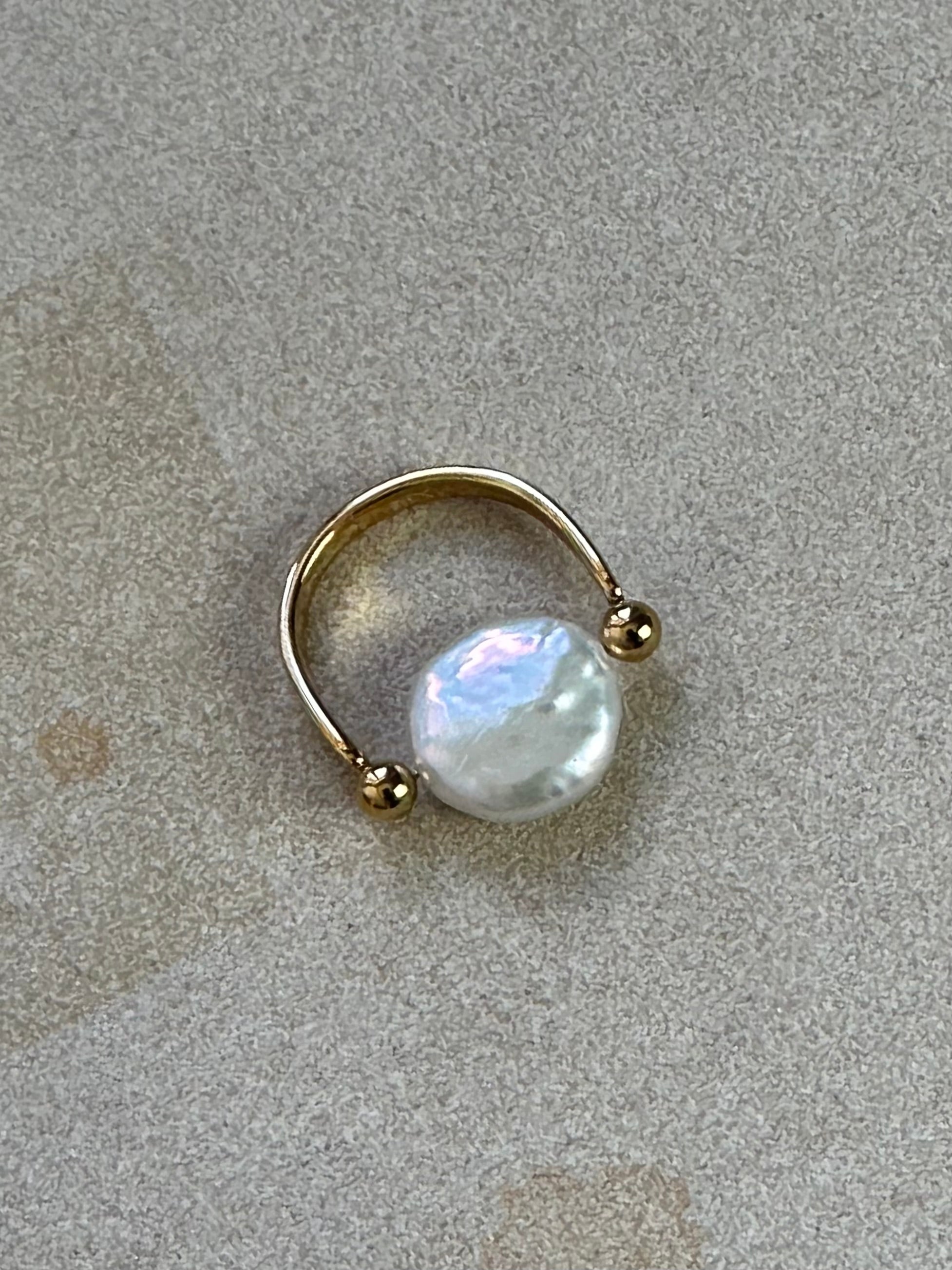 Moon Pearl Ring