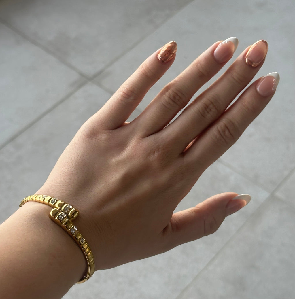 Gold Crystal Bangle