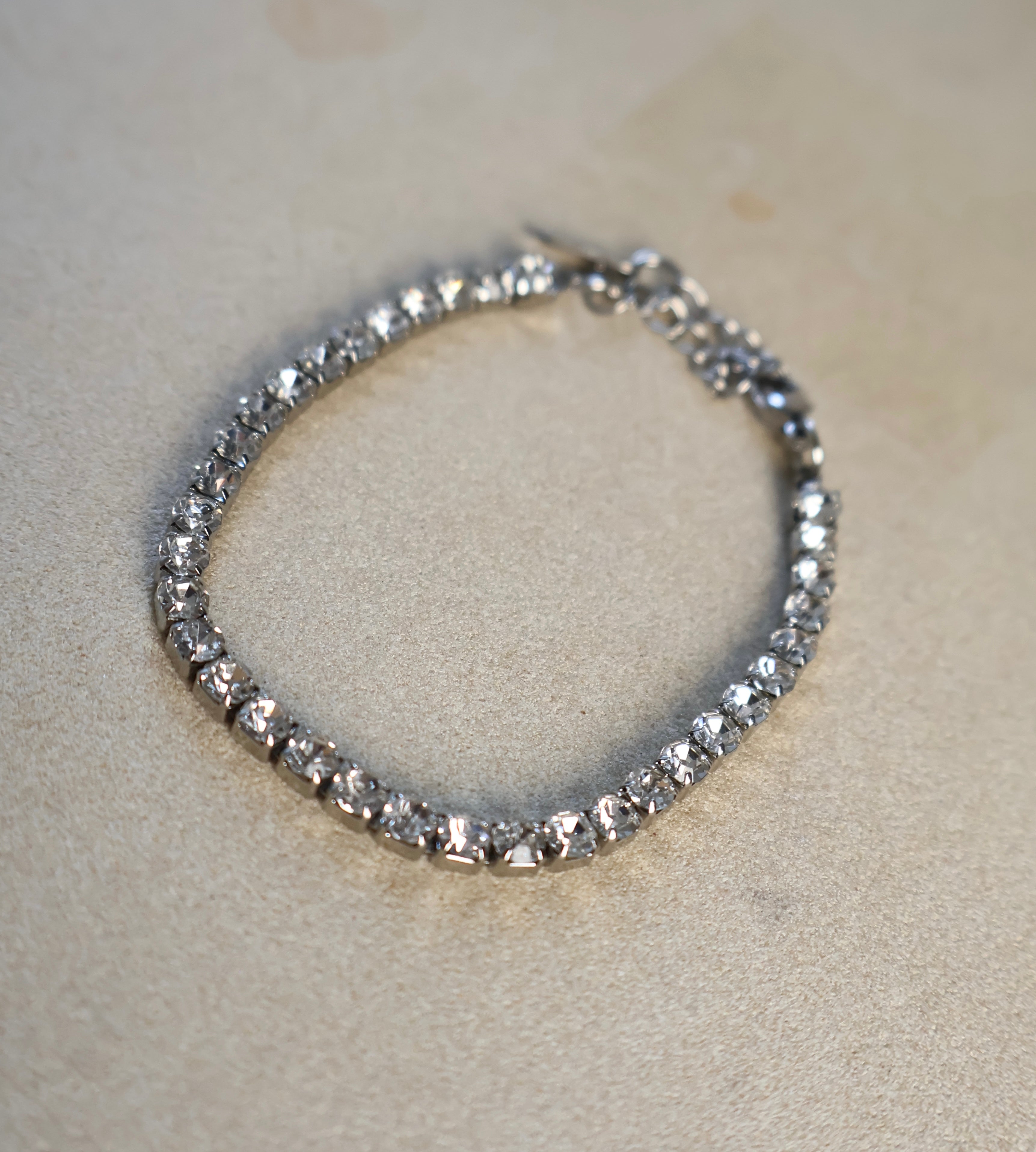 Tennis Chain Silver Bracelet