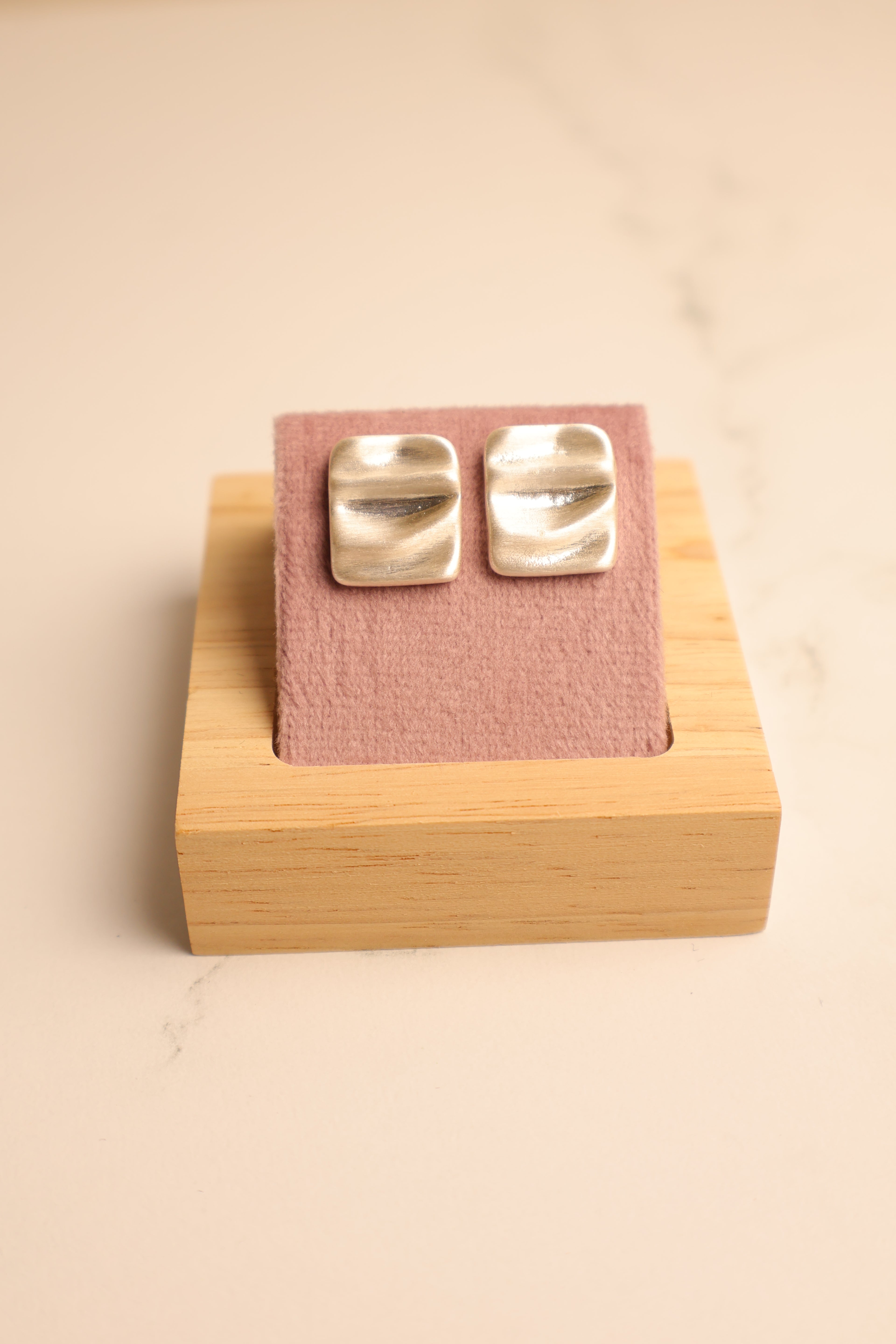 Sculpted Silver Earrings