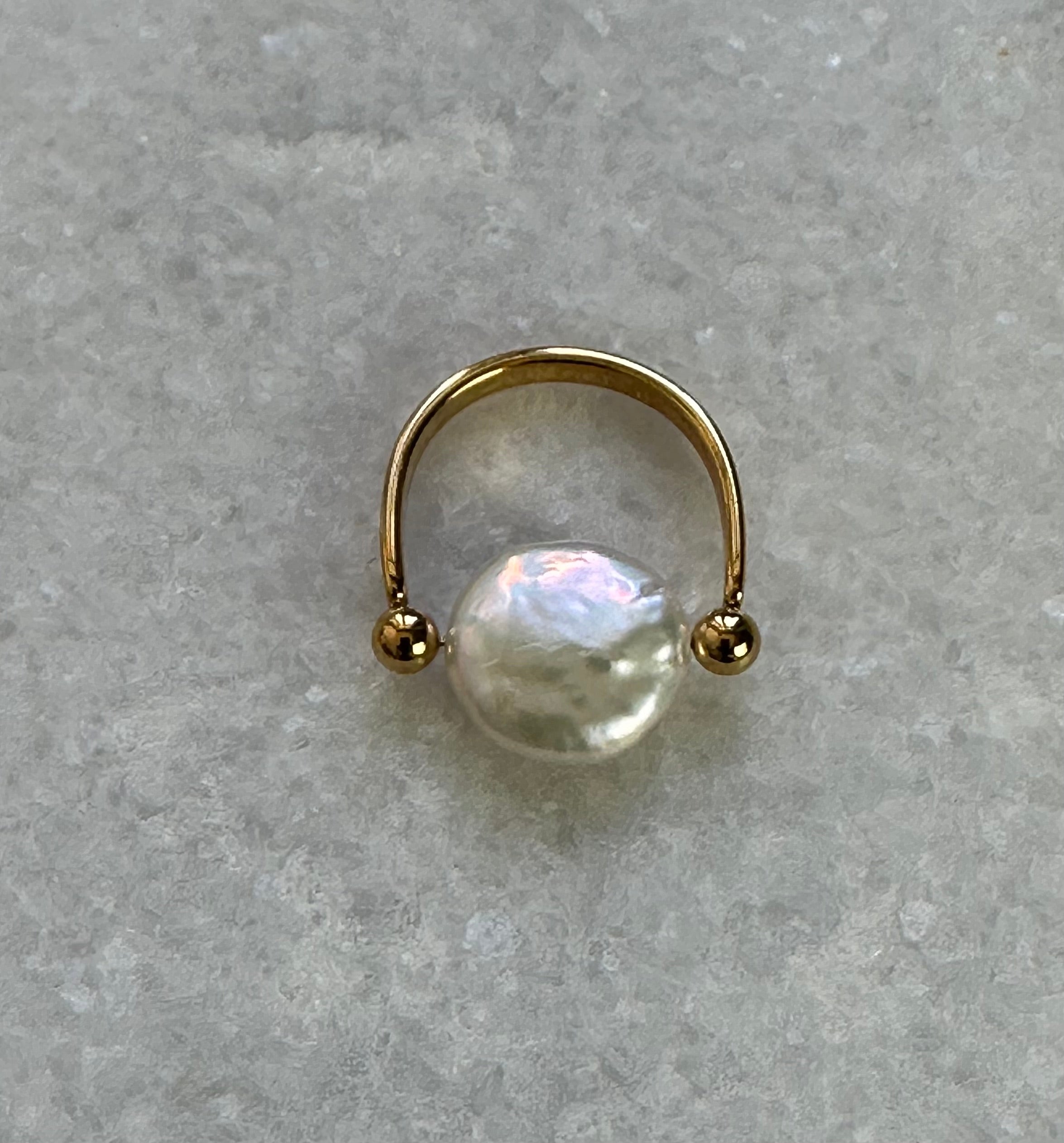 Moon Pearl Ring